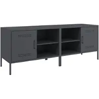 vidaXL Armoires TV 2 pcs. Anthracite 68x39x50,5 cm Acier