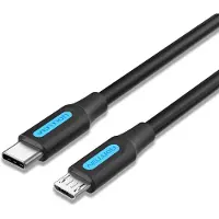 Vention Câble de ventilation COVBF, USB-C 2.0 vers Micro-USB, 2A, 1m, noir