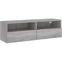 vidaXL Armoire TV murale Gris Sonoma 100x30x30 cm Bois composite