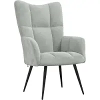 vidaXL Fauteuil relax gris clair velours