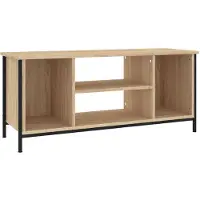 The Living Store Armoire TV Chêne Sonoma 102x35x45 cm Matériau dérivé du bois