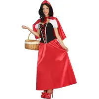 Atosa Déguisement De Femme Petit Chaperon Rouge