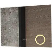 Mirlux Miroir de salle de bain - - avec éclairage LED et chauffage - rectangulaire - anti-condensation - 80x60CM