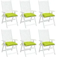 vidaXL Coussins de palette lot de 6 vert brillant 50x50x7 cm