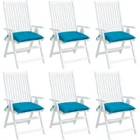 vidaXL Coussins de palette lot de 6 bleu clair 50x50x7 cm tissu oxford