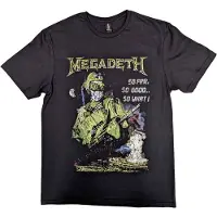 Megadeth Hommes, T-shirt, SFSGSW Explosion Vintage, Noir, (L)
