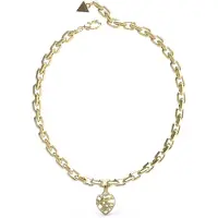 GUESS Heart Cage Necklace Doré Femme