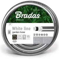 Bradas Tuyau d'arrosage 50m, 1/2" WHITE LINE BR-WWL1_250