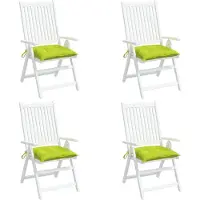 vidaXL Coussins de palette lot de 4 vert brillant 50x50x7 cm
