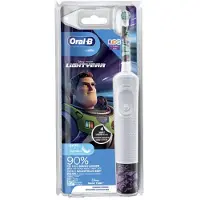 Oral-B | Brosse à dents électrique - Vitality 100 Kids Lightyear - Blanc - 2 modes de nettoyage - Amusant pour les enfants