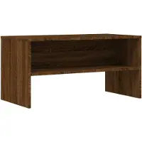 vidaXL Armoire TV marron imitation chêne 80x40x40 cm Bois composite