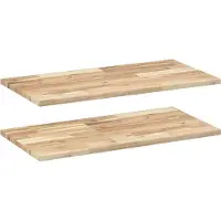 vidaXL Étagères flottantes 2 pcs 60x40x2 cm acacia massif non traité