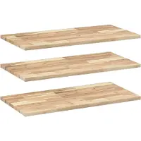 vidaXL Étagères flottantes 3 pcs 60x40x2 cm acacia massif non traité