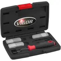 Vigor Jeu de lames de raclage : 12,16 et 20mm Idéal pour enlever le mastic d'étanchéité