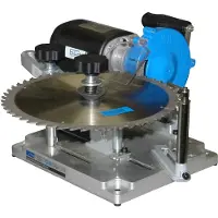 Guede GSS 400 appareil d'affûtage de lames de scie 110 W 105 mm ( 94217 ) pour lames de scie 90 - 400 mm + disque d'affûtage CV + disque d'affûtage HM