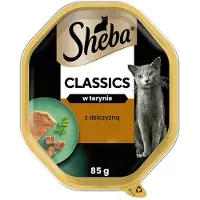 Sheba Classics tray 22x85g aliment complet humide pour chats adultes avec cerf en terrine