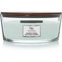 Woodwick Sagewood & Seagrass bougie parfumée avec mèche en bois (hearthwick) 453,6 g