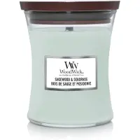Woodwick Sagewood & Seagrass bougie parfumée avec mèche en bois 275 g