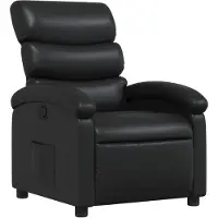 vidaXL Fauteuil relax noir similicuir