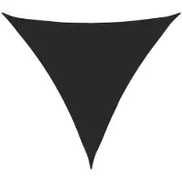 vidaXL Voile d'ombrage Oxford Tissu Triangulaire 3,6x3,6x3,6 m Noir