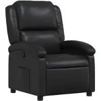 vidaXL Fauteuil relax noir similicuir