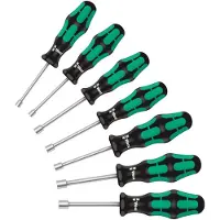 Wera 395 Ho/7 Sm Kraftform Screwdriver Set 7 Pieces Noir