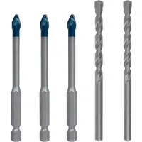 Bosch Coffret de 5 forets Expert mixtes HEX-9 HardCeramic - EXPERT - 2608900596