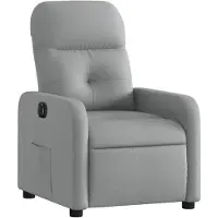 vidaXL Fauteuil relax électrique gris clair Tissu