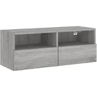 vidaXL Armoire TV murale Gris Sonoma 80x30x30 cm Bois composite