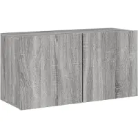 vidaXL Armoire TV murale Gris Sonoma 80x30x41 cm
