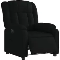vidaXL Fauteuil relax électrique noir tissu