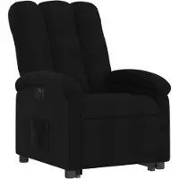 vidaXL Fauteuil relax releveur électrique noir tissu