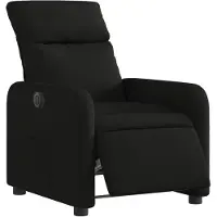 vidaXL Fauteuil relax électrique noir tissu
