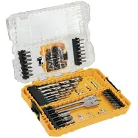 DeWalt Coffret bois et métal 55 pièces 'Toughcase' - - DT70757