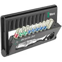 Wera Bicycle 9 Bit Box With Ratchet Argenté