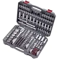 KRAFTWERK Coffret d'outils universel douilles et accessoires Basic-Line 1/2' 1/4' 3/8' - - 200 pièces - 204.104.800