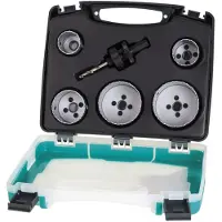 Wolfcraft 1Système de scies cloches BiM ø35,40,51,65,68mm (35 mm, 40 mm, 51 mm, 65 mm, 68 mm)