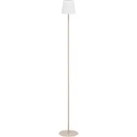 Eglo Lampe sur pied Fiorana 1 x E14/40W sable Abat-jour textile blanc