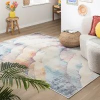 FRAAI Tapis bohème | Joya Waves Multicolore | 120x170cm | Multicolore | Rectangulaire | Tapis