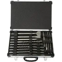 Makita Coffret de 5 burins et 12 forets SDS plus