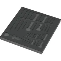 Wera 9831 Insert en mousse 6003 Joker Set 1, sans outil, 344 x 30 x 392 mm