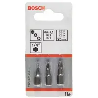 Bosch Embouts de vissage courts, qualité extra-dure, jeu de 3 pièces