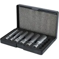 Ks Tools Jeu de douilles articulées 1/4"+ 3/8" pour bougies d'allumage et de chauffe-eau, 11 pièces 500