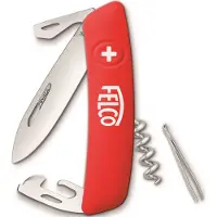 Felco Couteau Suisse - - 503 - 9 Fonctions - Lame 75 mm - Acier Inoxydable - Rouge