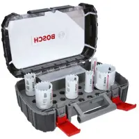 Bosch Jeu universel de 8 scies trépans carbure Endurance for Heavy Duty, 22 - 68 mm - 2608594184