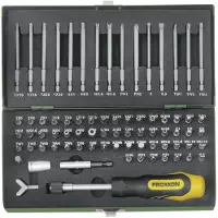 Proxxon Embout - - 23107 COFFRET 75 EMBOUTS - Torx - Acier, chrome, vanadium