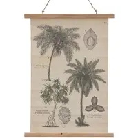 NA Toile déco palmier à suspendre