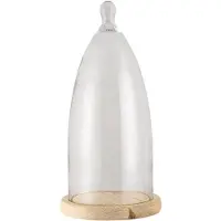 Clayre Eef Cloche en verre 6GL3006 Transparent 19x41 cm
