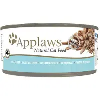 Applaws Cat Tin Adult - Filet de thon en bouillon - 72x156 g