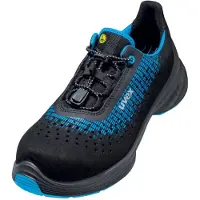 Uvex chaussures basses 1 G2 S1 bleu, noir largeur 11 Gr. 43